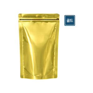 골드 은박 삼방<br>스탠드 지퍼백