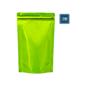 그린 은박 삼방<br>스탠드 지퍼백
